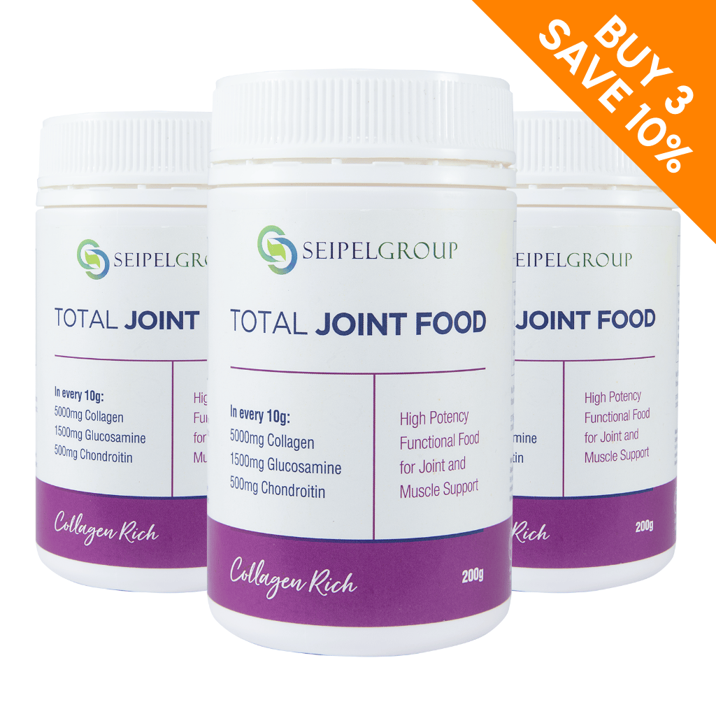 3 Total Joint Food bottles with buy 3 save 10% graphic