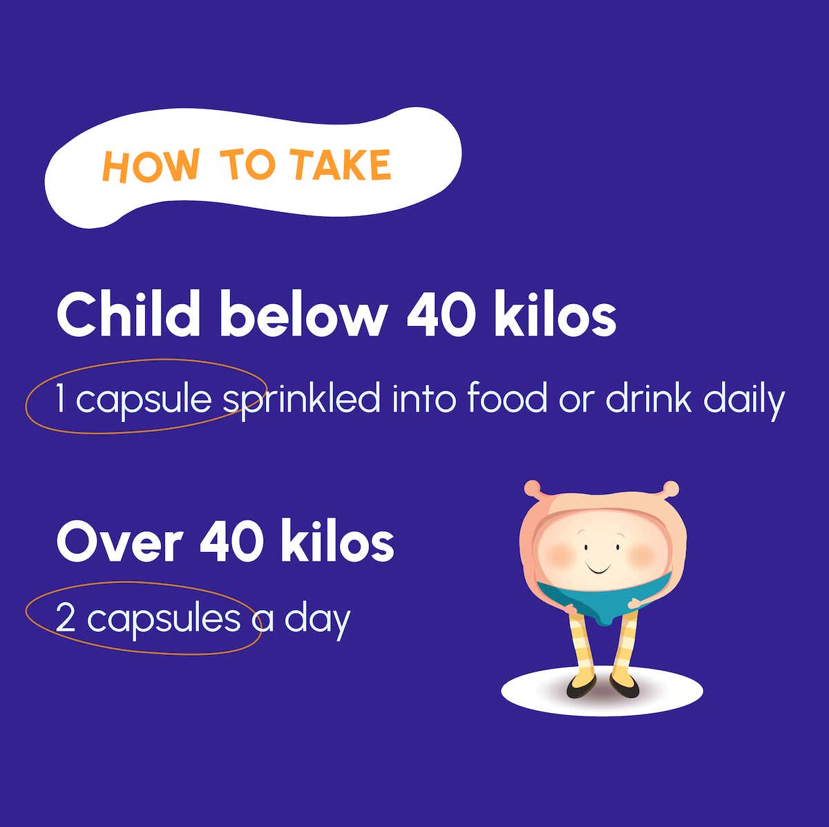 How to take Urox® Junior graphic