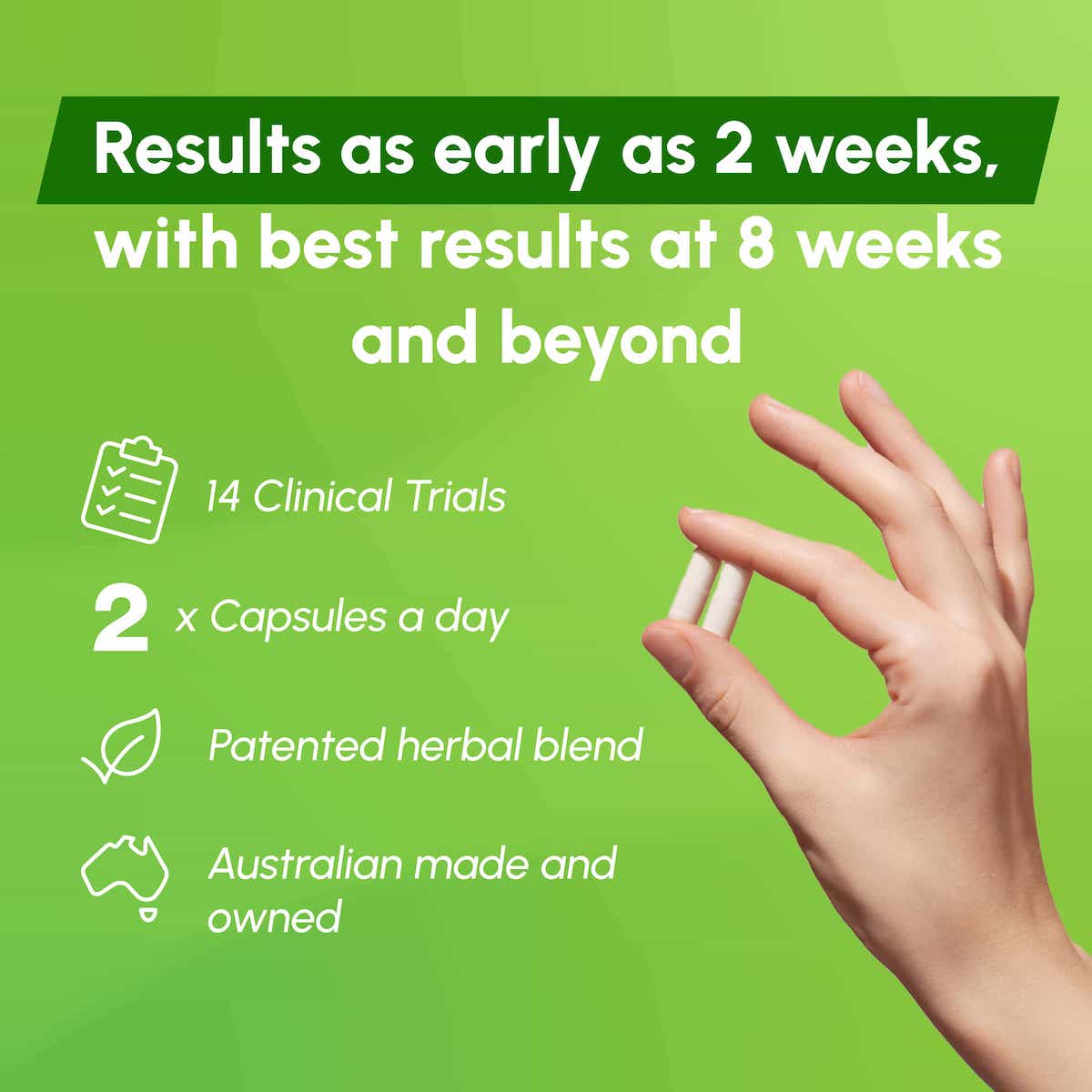 Urox® Results as early as 2 weeks with best results at 8 weeks and beyond graphic.