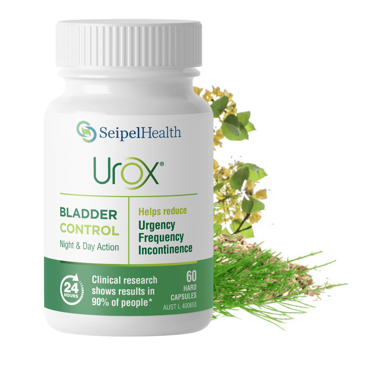 Urox® Bladder Control bottle with herbs