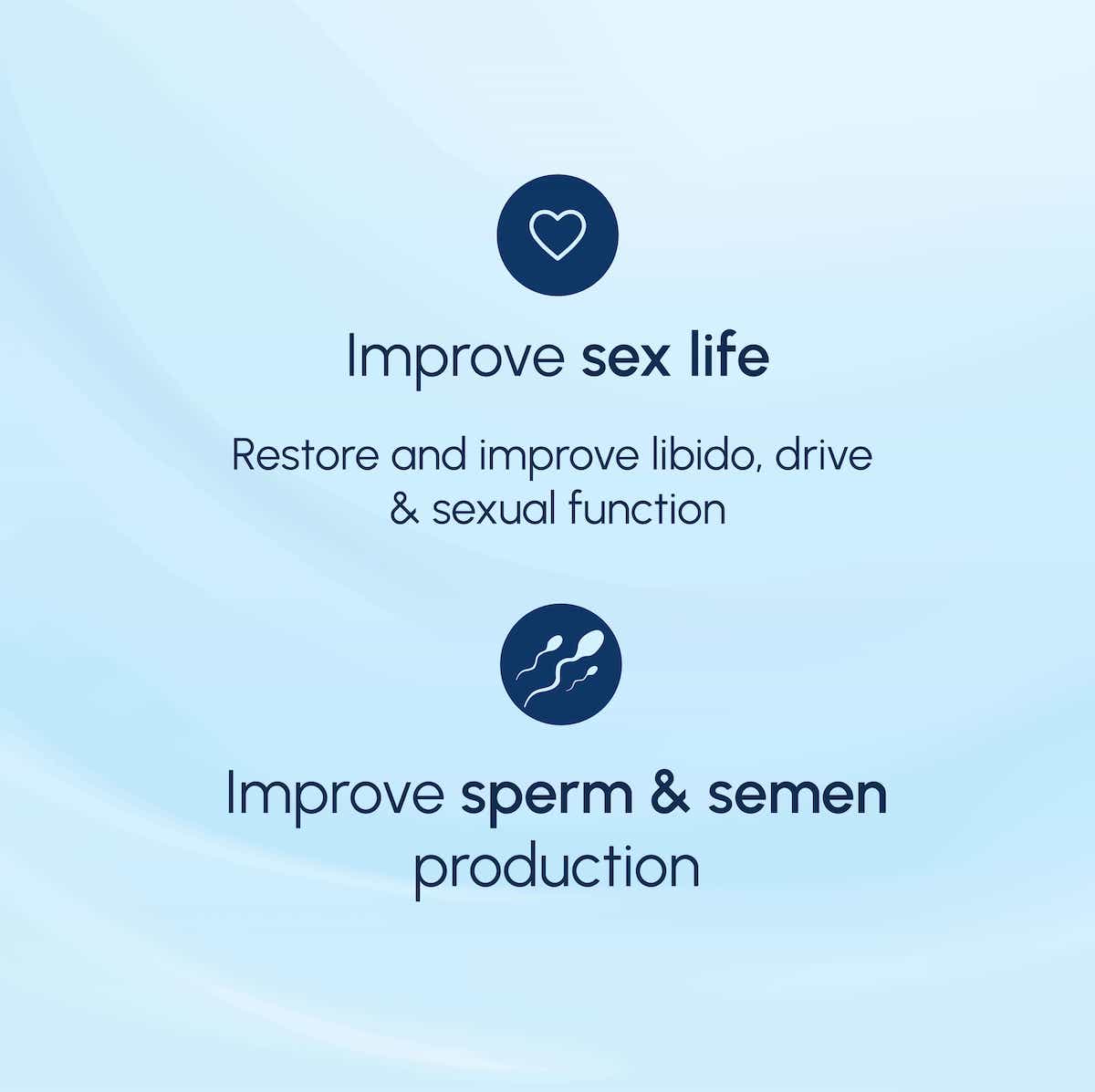 Virility Max improves sex life and sperm production graphic